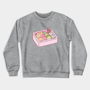 Kawaii Japanese Bento Box Sushi Crewneck Sweatshirt